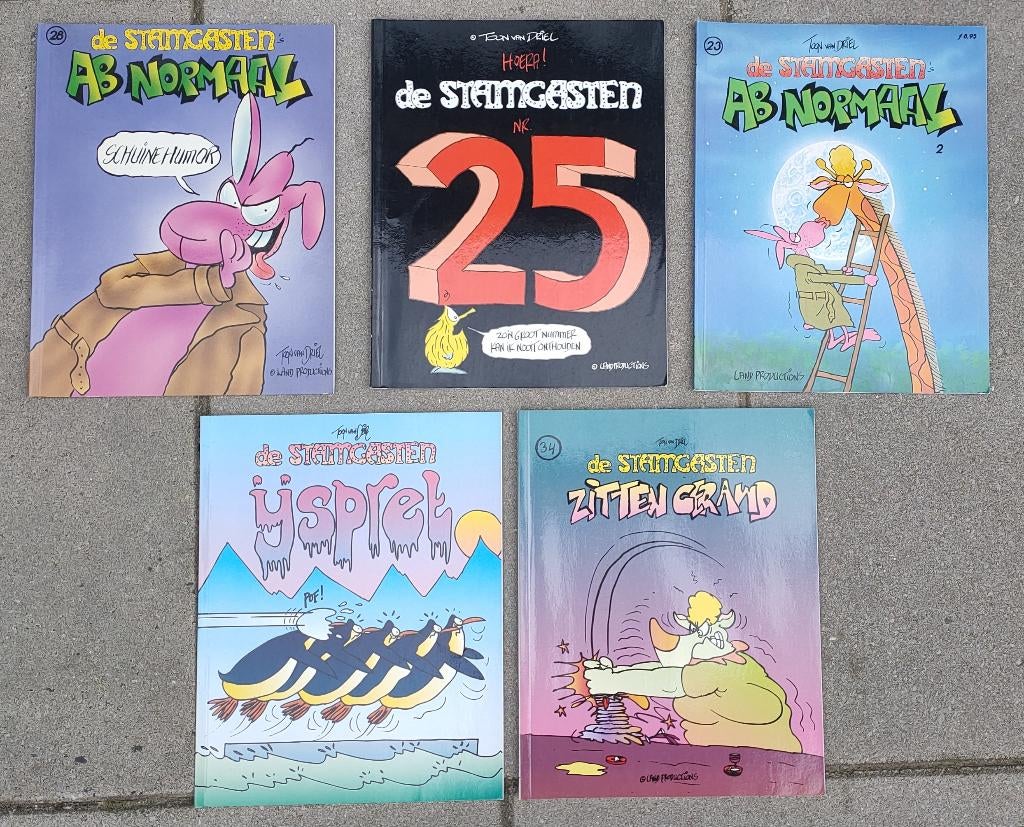 De stamgasten stripboeken, Meerdere stripboeken, Ophalen of Verzenden, Gelezen