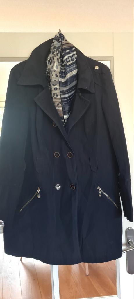 Trench coat donkerblauw Yessica maat 46, Kleding | Dames, Jessica, Blauw, Maat 46/48 (XL) of groter, Ophalen of Verzenden