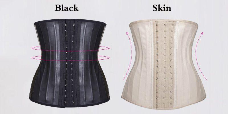C14 zwart latex corset met 25 stalen baleinen, maat Large, Kleding | Dames, Ondergoed en Lingerie, Ophalen of Verzenden, Zwart