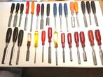 Grote partij beitels met slagvast heft. Ea berg,Bahco etc., Antiek en Kunst, Antiek | Gereedschap en Instrumenten, Ophalen of Verzenden