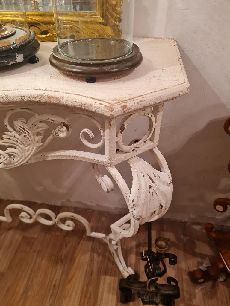 Old look sidetable merk Clayre & Eef, Antiek en Kunst, Ophalen of Verzenden