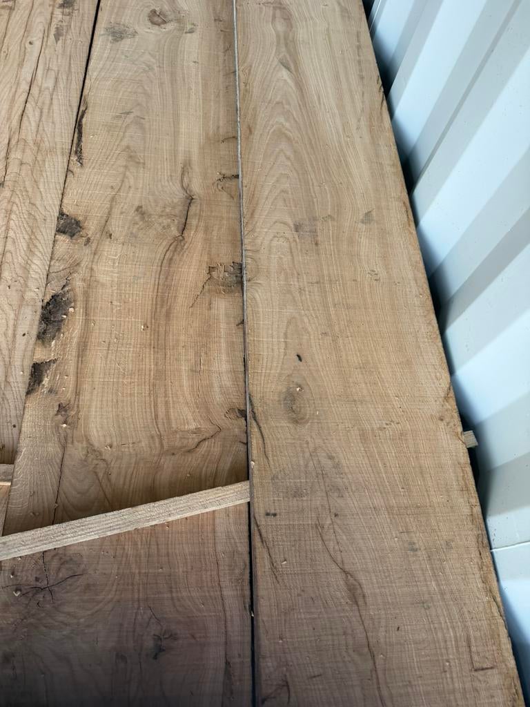 Zeer mooie oud eiken planken 50 euro per stuk 4m lang, Ophalen, Zo goed als nieuw, 250 cm of meer, Planken