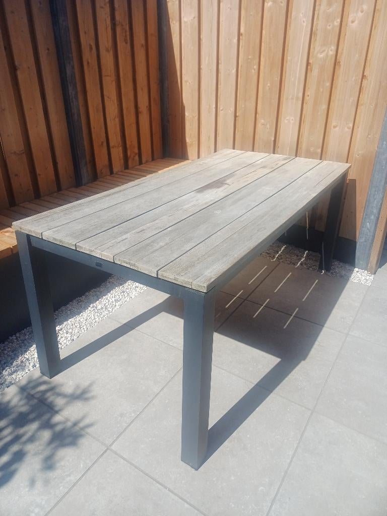 Tuintafel, Tuin en Terras, Tuintafels, Ophalen, Gebruikt, Rechthoekig, Metaal