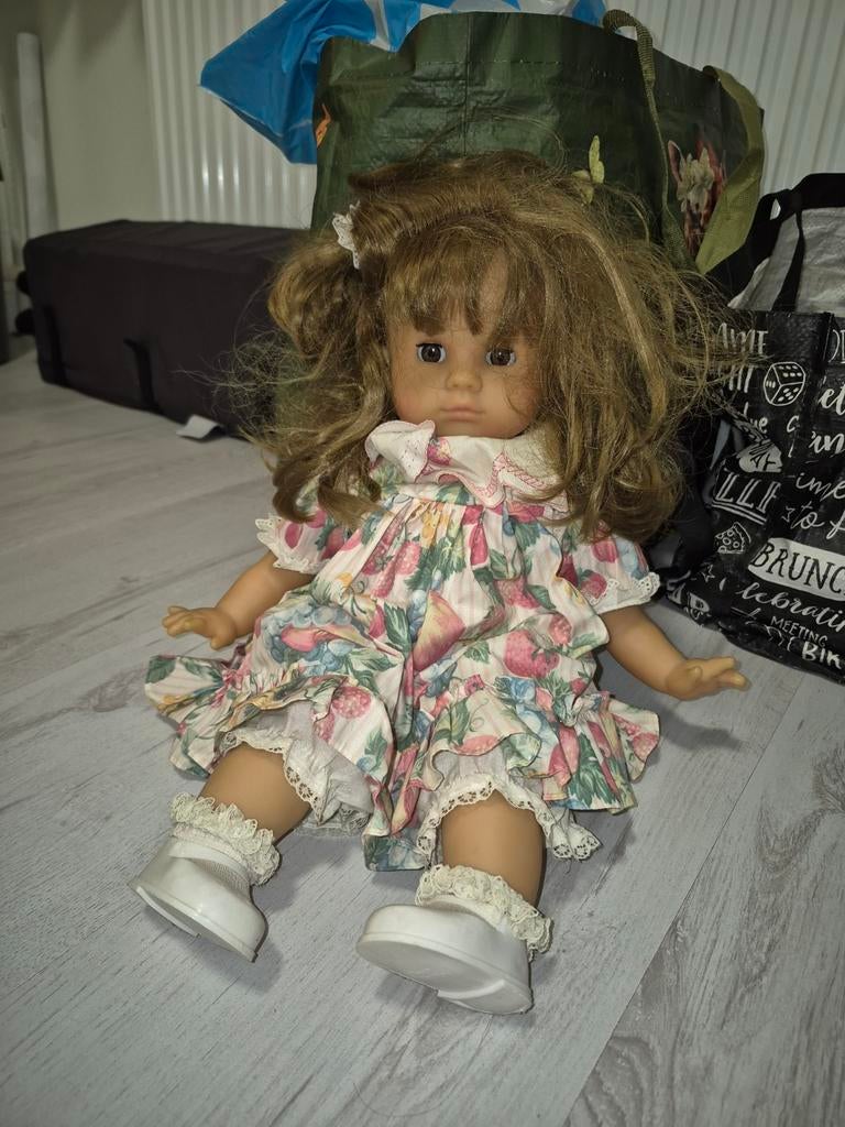 Vintage Max Zapf pop 1988 - West-Germany - 48 cm, Ophalen of Verzenden, Zo goed als nieuw, Babypop