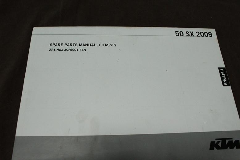 KTM 50 SX 2009 parts list chassis frame 50SX, Ophalen of Verzenden, Overige merken