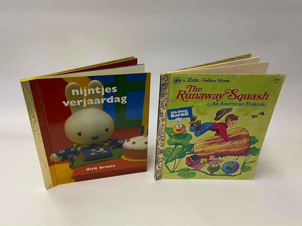 Gouden Boekjes Nijntje en The Runaway Squash, Ophalen of Verzenden, Gelezen, Fictie algemeen