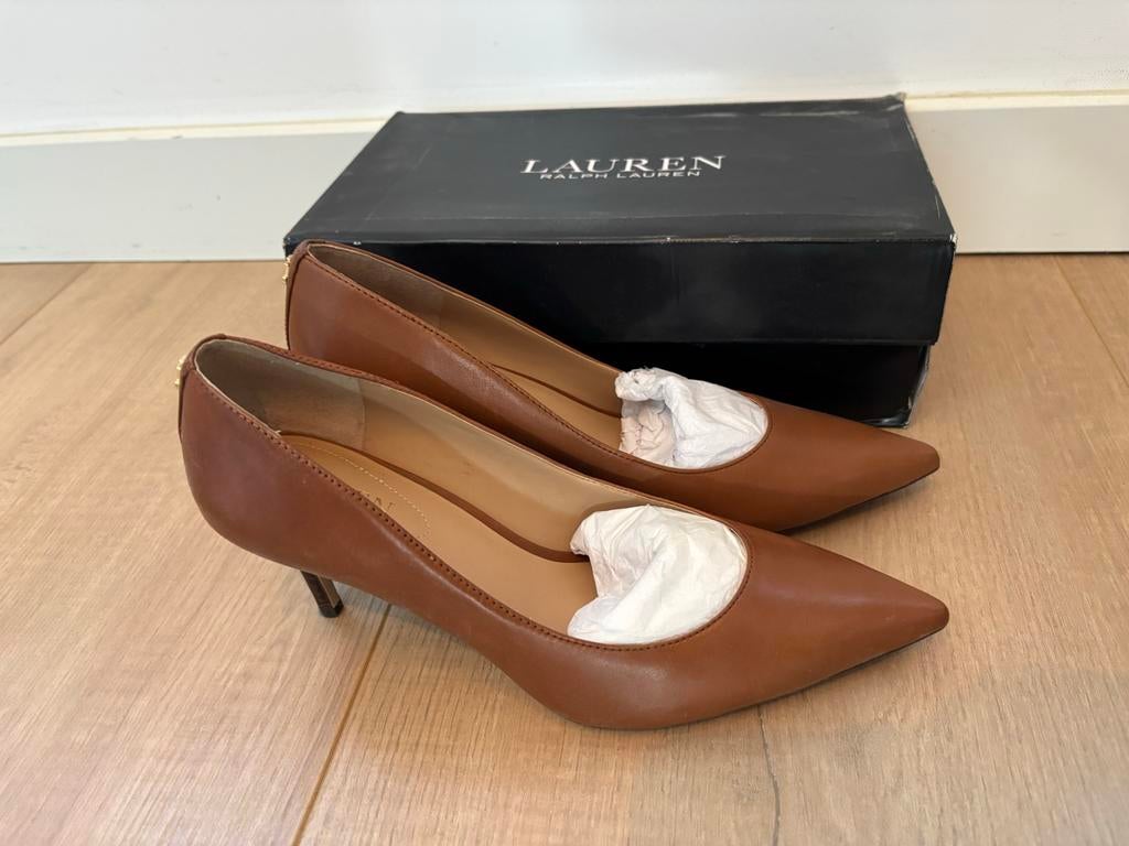 Ralph Lauren pumps cognac, Ophalen, Nieuw, Bruin, Pumps