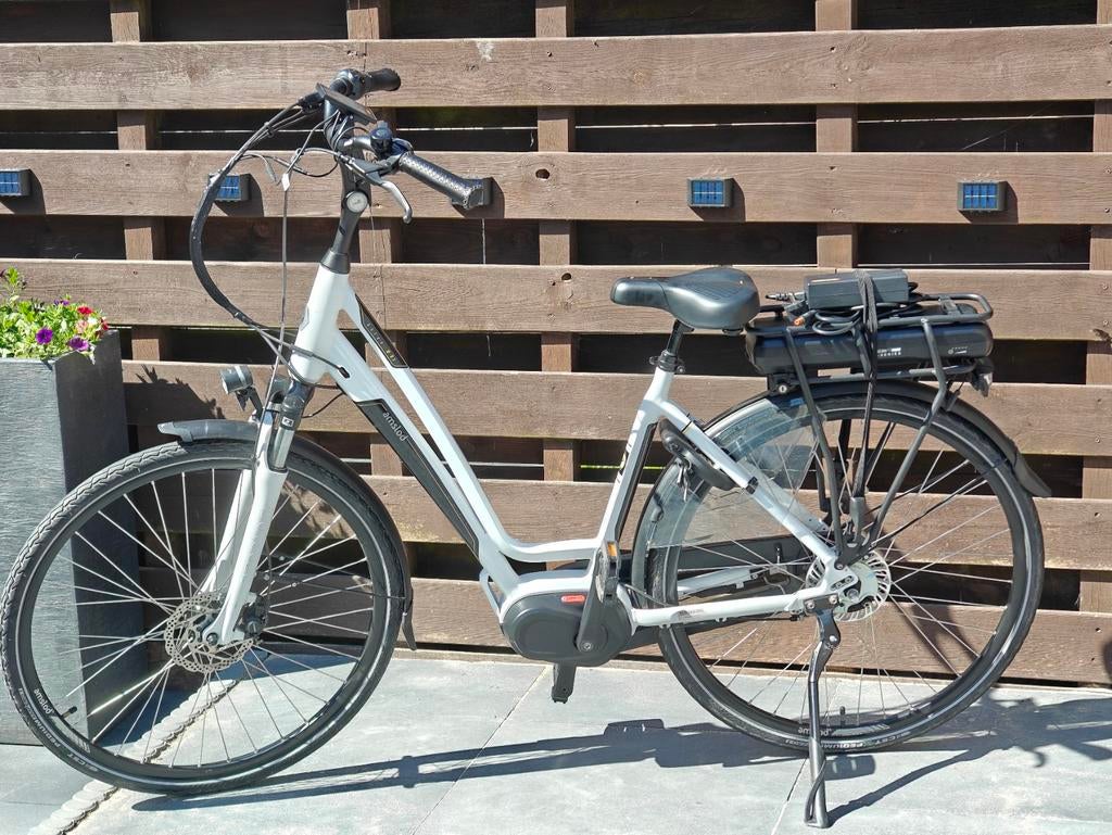 Amslod Aston Mrx 50 E-bike - 600Wh accu, 2400km, Zo goed als nieuw, 47 tot 51 cm, 50 km per accu of meer, Ophalen