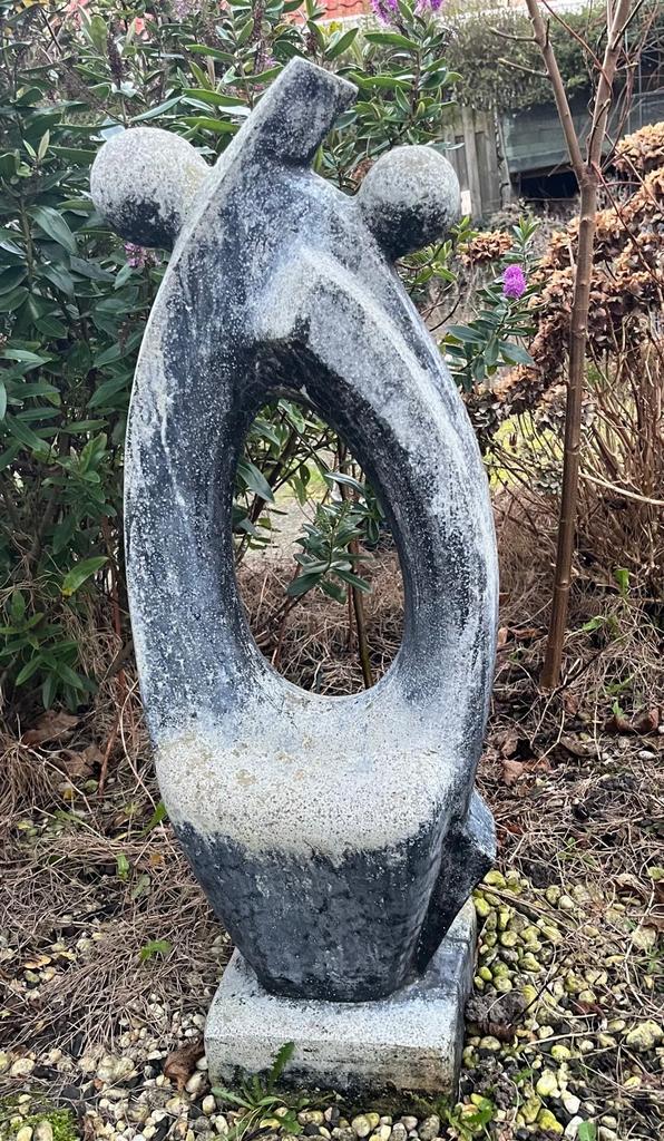 Abstract stenen beeld voor buiten, Antiek en Kunst, Kunst | Beelden en Houtsnijwerken, Ophalen, 50 - 100 cm, Beeld, Abstract