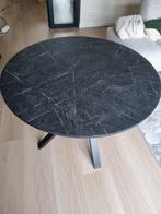 IKEA Mariedamm eettafel 4 personen - Zwart - Marmerlook, Ophalen, 50 tot 100 cm, Rond, 50 tot 100 cm