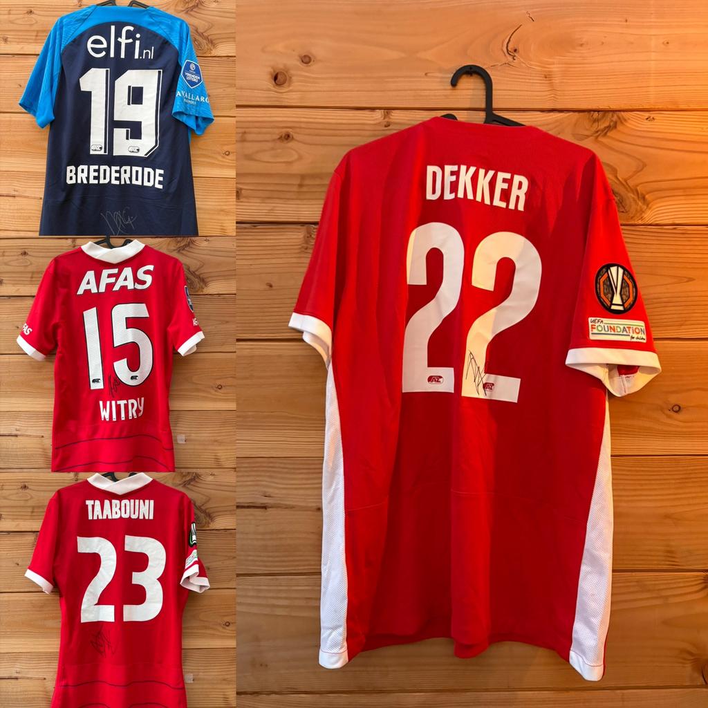 Vier AZ shirts met certificaat van echtheid, Ophalen of Verzenden, Zo goed als nieuw, AZ, Shirt