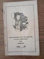 Motor instructie boekje van de Bernhard, Ophalen of Verzenden, Overige merken