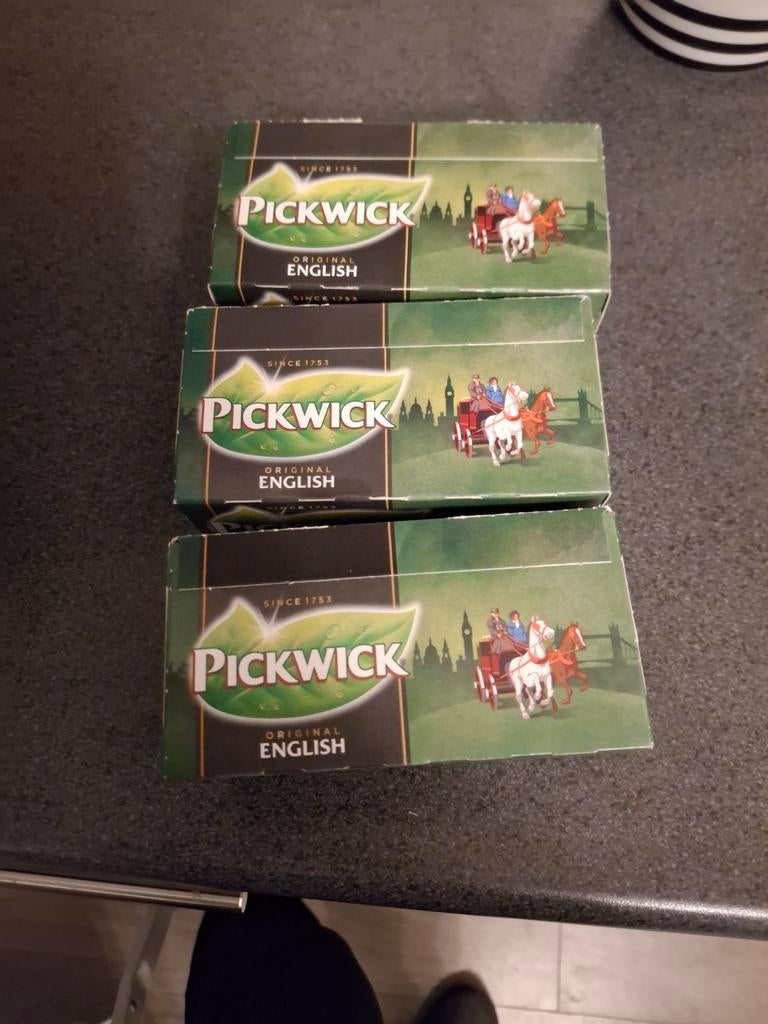 Nieuw 3 pakken pickwick thee english, Ophalen of Verzenden