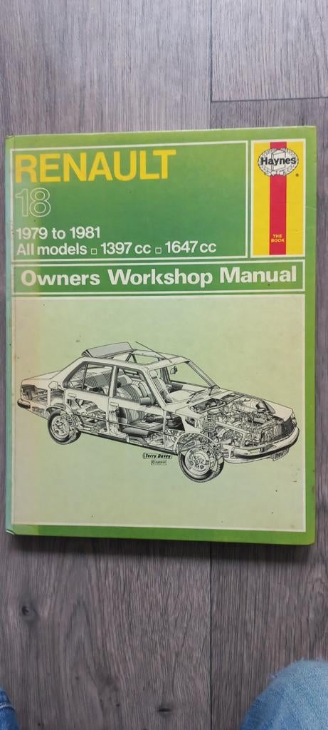 Renault 18 Werkplaatshandboek Haynes (1979-1981), Ophalen of Verzenden