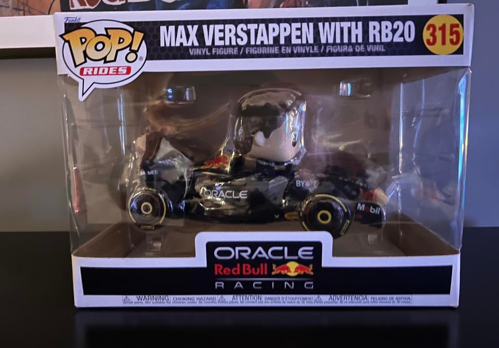 Funko pop ride Max Verstappen with RB20 z.g.a.n. Nr. 315, Verzamelen, Automerken, Motoren en Formule 1, Ophalen of Verzenden, Zo goed als nieuw