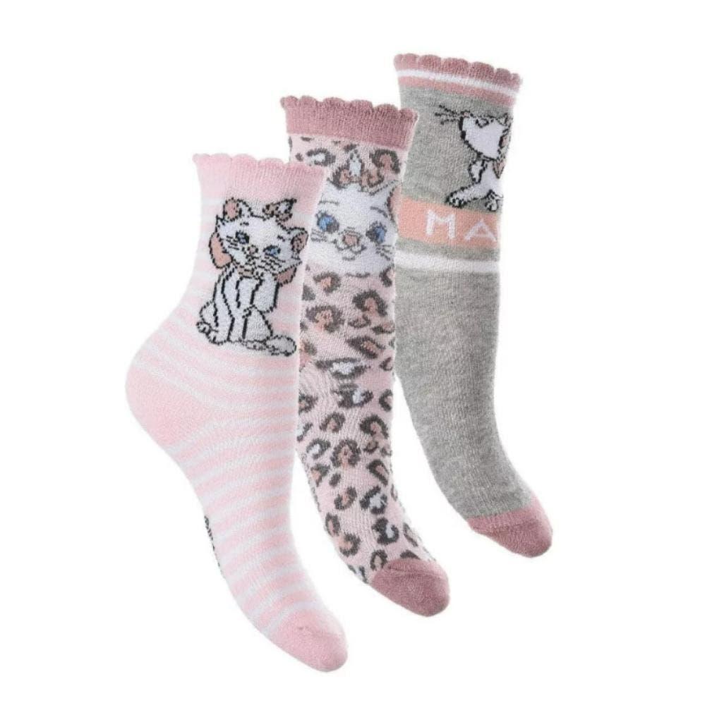 Marie Cat Sokken - 3 paar - Disney - Maat 23/26-27/30-31/34, Disney, Meisje, Nieuw, Ophalen of Verzenden