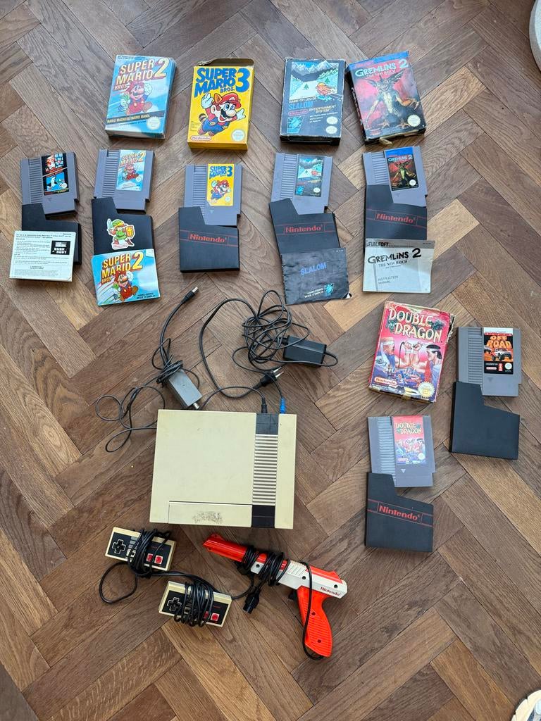 Nintendo NES Compleet met Spellen en Accessoires, 2 spelers, Ophalen of Verzenden, Gebruikt, Vanaf 3 jaar