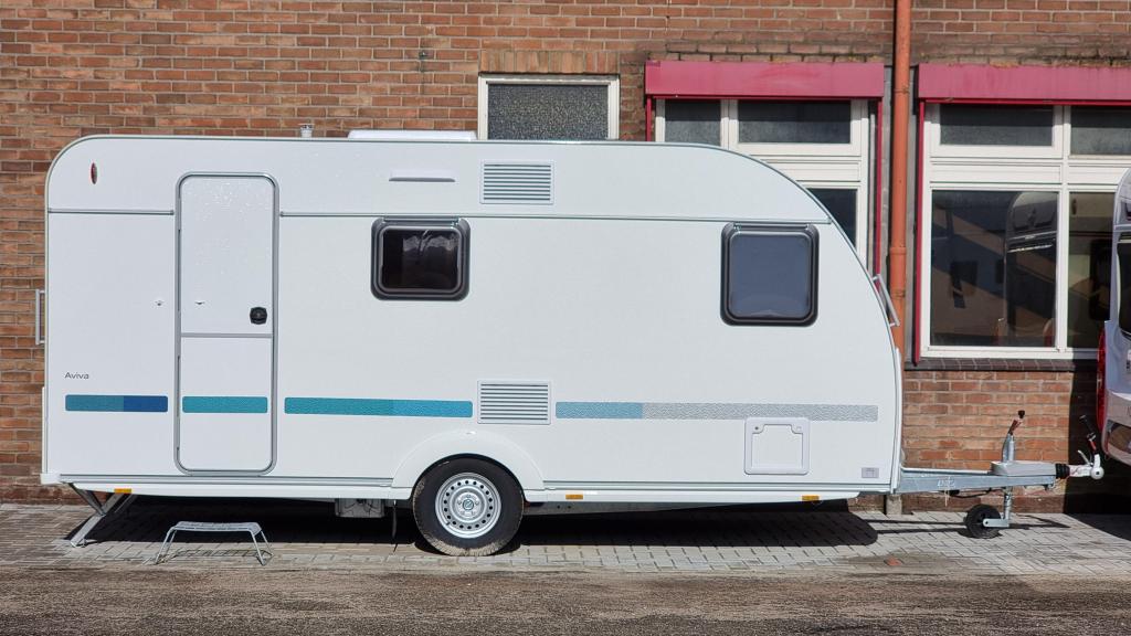 Adria Aviva 472 PK, Caravans en Kamperen, Schokbreker, Overige typen, Bedrijf, Treinzit