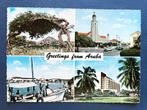 Aruba: Divi Divi boom- Oranjestad- Haven, Ophalen of Verzenden, 1960 tot 1980, Gelopen, Buiten Europa