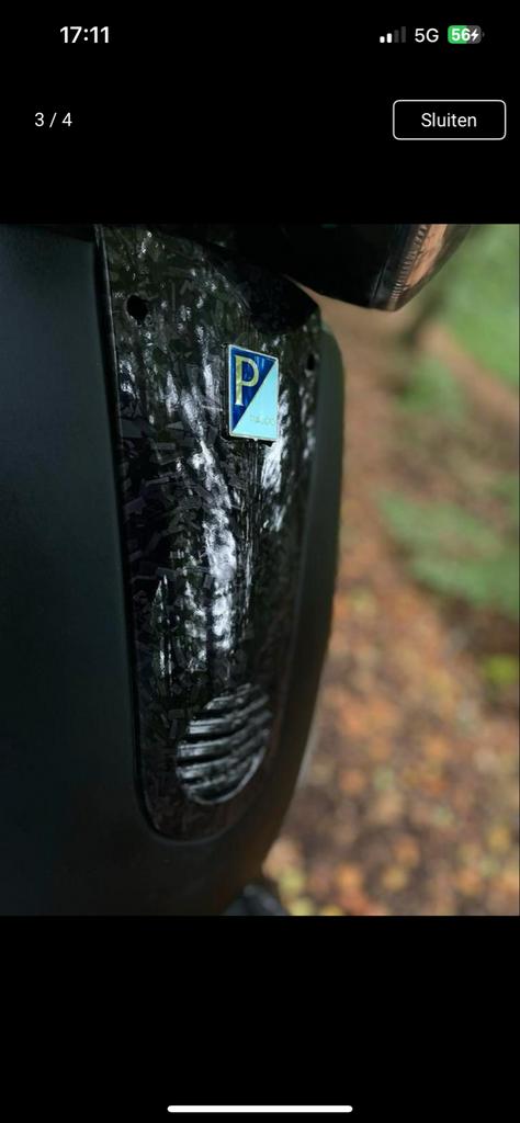 Vespa LX50 Zwart met Carbon Details, Fietsen en Brommers, Scooters | Vespa, Ophalen, Gebruikt, Maximaal 45 km/u, Benzine