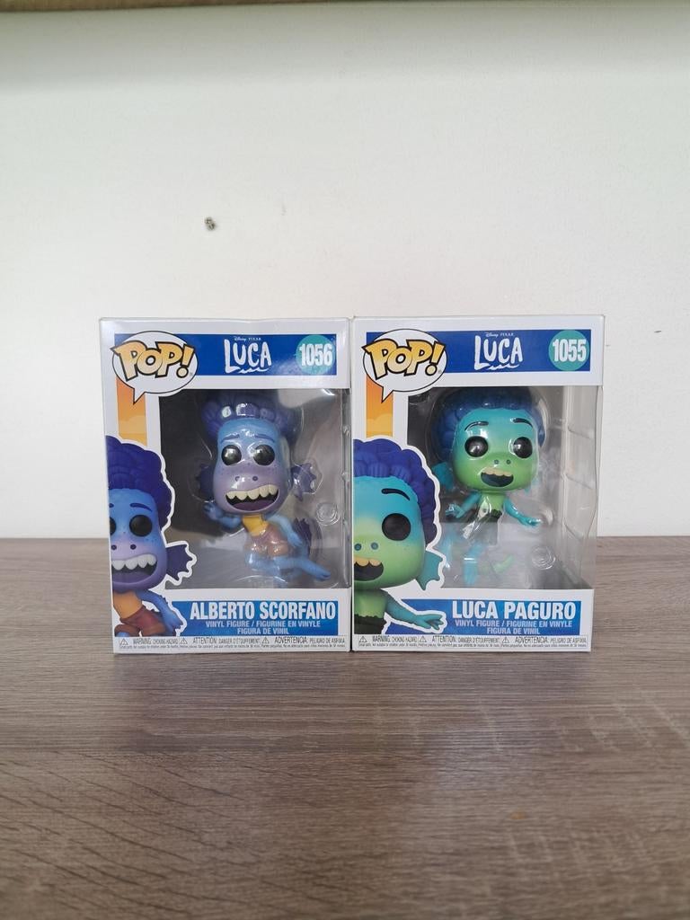 Luca en Alberto funko pops, Ophalen