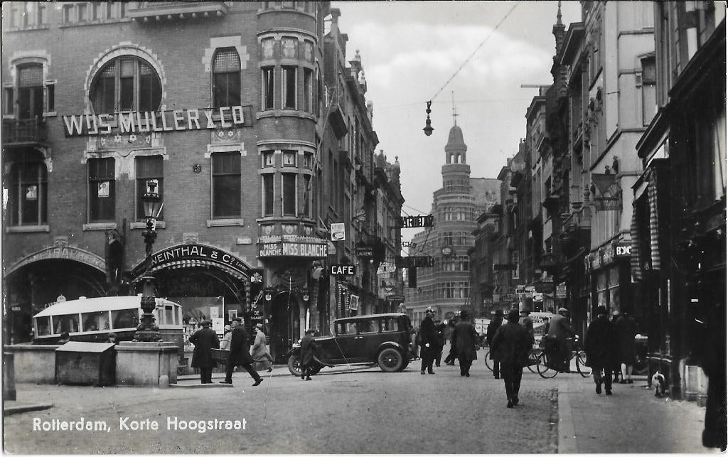 Rotterdam, K. Hoogstraat, oldtimer, Wijsmuller, Miss Blanche, Verzamelen, Verzenden, 1940 tot 1960, Ongelopen, Zuid-Holland