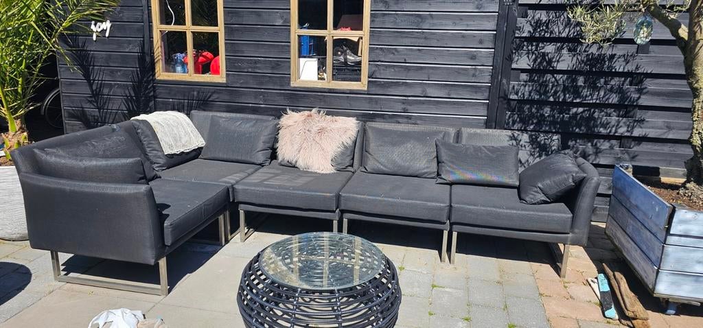 Borek Lounch bank, Tuin en Terras, Tuinsets en Loungesets, Ophalen, Gebruikt, Aluminium, Bank