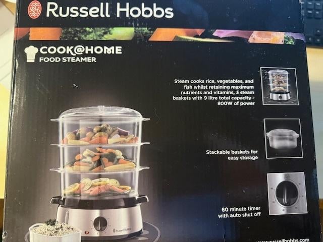 Stoompan 3 stoomschalen 9 liter, Ophalen, Overige typen, Kunststof, Zilver