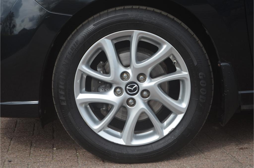 Mazda 5 2.0 Business... trekhaak ...12 mnd. gar..., Auto's, Mazda, Gebruikt, 4 cilinders, 7 stoelen, Zwart