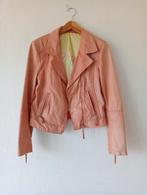 Leren jas, Ophalen of Verzenden, Zo goed als nieuw, Maat 38/40 (M), Oranje