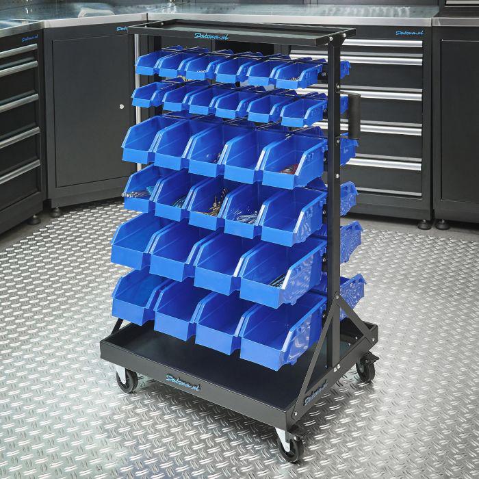 Verrijdbaar opbergsysteem- 60 bakjes van €199,- NU VOOR, Ophalen, Zo goed als nieuw