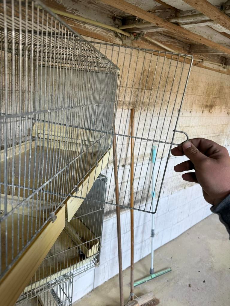 Te koop italiaanse draadkooien, Dieren en Toebehoren, Vogels | Hokken en Kooien, Ophalen, Gebruikt, Metaal, Broedkooi of Kweekkooi