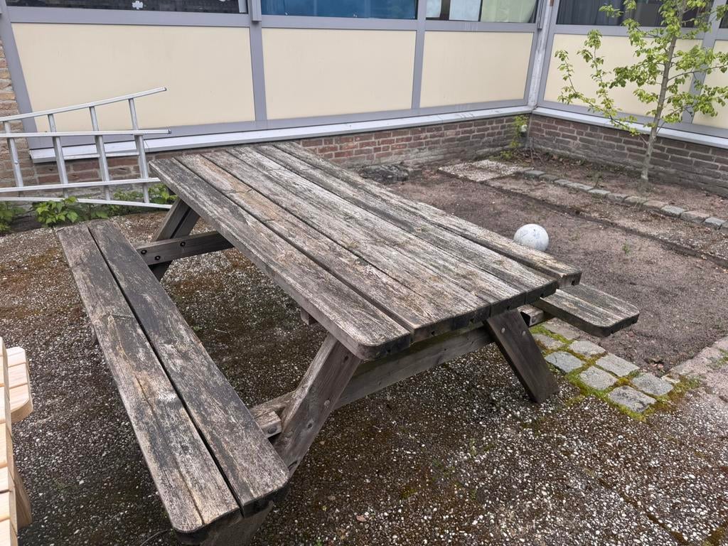 Picknicktafel (gratis op te halen), Tuin en Terras, Ophalen of Verzenden, Gebruikt, Rechthoekig, Hout