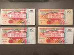 10 gulden bankbiljet Suriname (4x), Ophalen of Verzenden, Zuid-Amerika, Setje