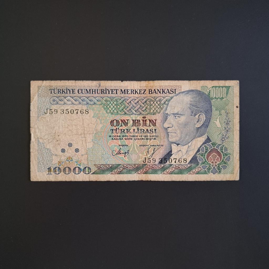 10000 lira Turkije #005, Verzenden, Overige landen, Los biljet