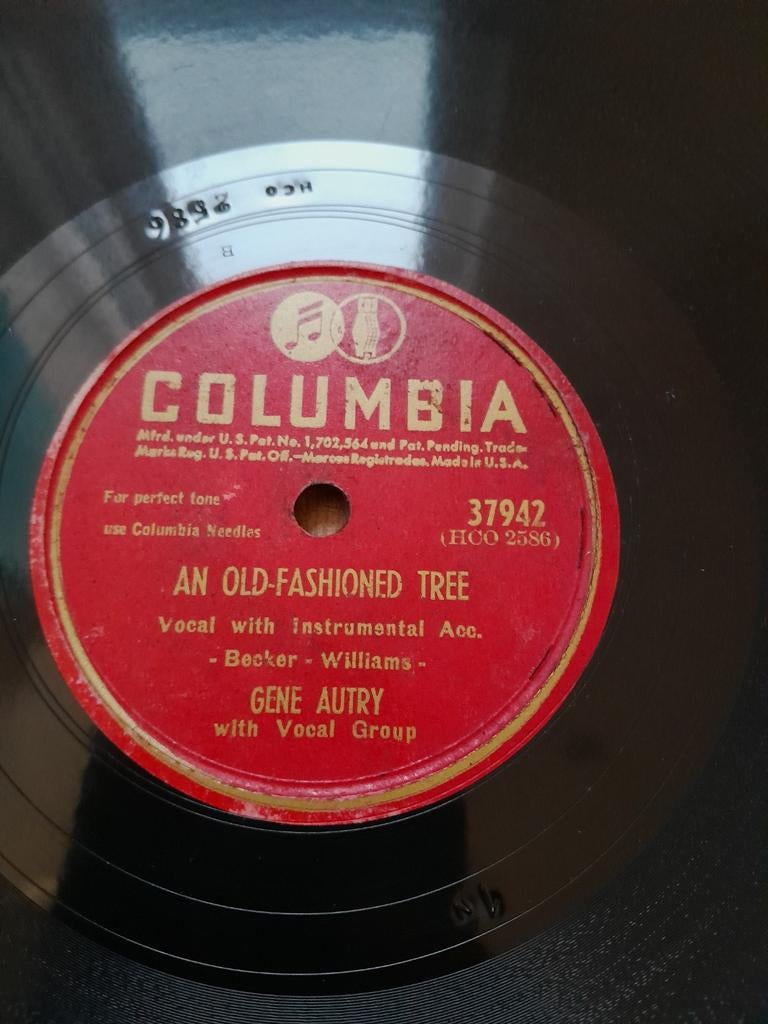 5 X Gene Autry 78 rpm platen, Cd's en Dvd's, Ophalen of Verzenden, Gebruikt, 10 inch