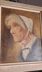 Olieverfschilderij: Portret van een oudere dame, Ophalen