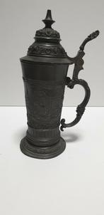 2236) Antiek Duits tinnen bierpul, Antiek en Kunst, Ophalen of Verzenden