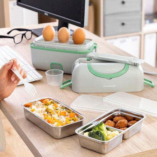 3-in-1 elektrische steamer lunchtrommel met recepten, Huis en Inrichting, Keuken | Tupperware, Nieuw, Bus of Trommel, Ophalen of Verzenden