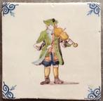 Viool Violist Vioolspeler Makkum Vintage Tegel 1970's, Antiek en Kunst, Antiek | Wandborden en Tegels, Ophalen of Verzenden