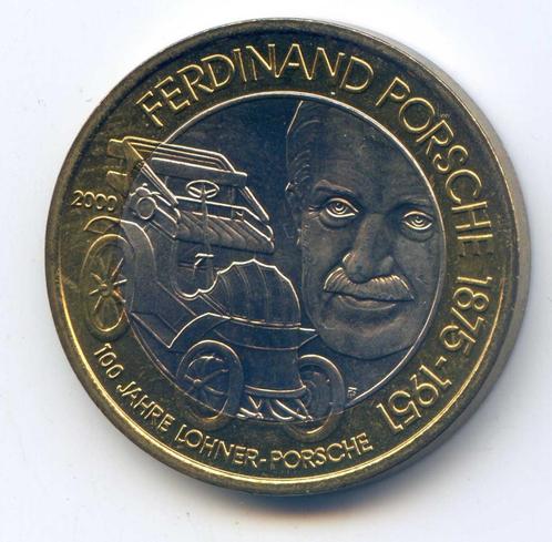 Oostenrijk 50 Shilling 2000 Porsche FDC- (iets verkleuring), Postzegels en Munten, Munten | Europa | Niet-Euromunten, Oostenrijk