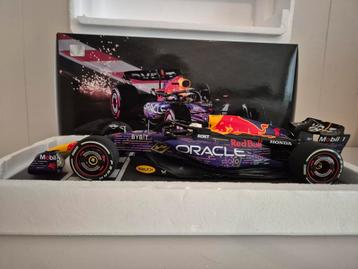 max verstappen 1:18 special livery las vegas rb19 2023  beschikbaar voor biedingen