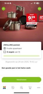 1 volle spaarkaart plus Zwillig pannen, Verzamelen, Supermarktacties, Plus, Ophalen of Verzenden