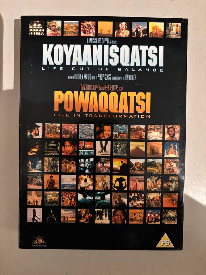 Koyaanisqatsi & Powaqqatsi DVD Boxset, Cd's en Dvd's, Dvd's | Documentaire en Educatief, Zo goed als nieuw, Kunst of Cultuur, Boxset