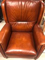 Lederen fauteuil, Ophalen, Gebruikt, Minder dan 75 cm, Leer