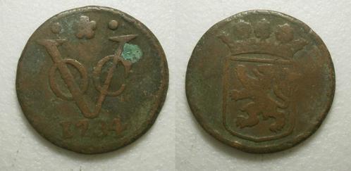 PD10144 Holland VOC Duit 1734, Postzegels en Munten, Munten | Nederland, Losse munt, 1 cent, Vóór koninkrijk, Ophalen of Verzenden