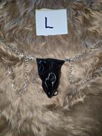 Pouch string met kettingen, Verzenden, Zwart, Slip