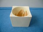 bloempot handgemaakt, Vierkant, Ophalen of Verzenden, Aardewerk, Minder dan 40 cm