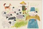 G015 ansichtkaart 1959 voor het kind v wely herder schapen, Verzamelen, Ophalen of Verzenden, 1940 tot 1960, Ongelopen, Kinderen
