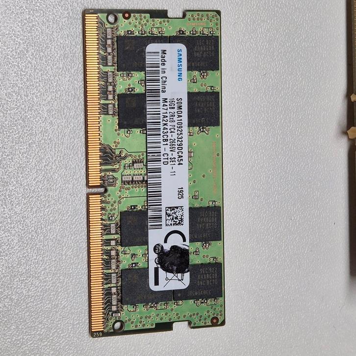 Samsung 16GB PC4-2666v sodimm, Computers en Software, RAM geheugen, Gebruikt, Laptop, 16 GB, DDR4, Verzenden